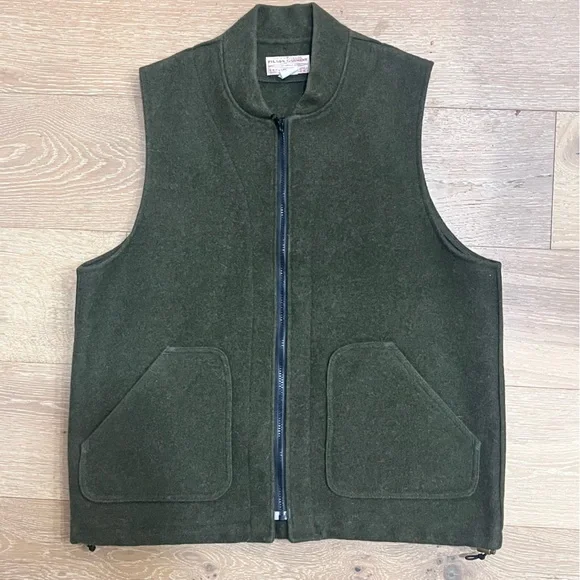 Filson Wool Vest Liner in Forest Green - Picture 3 of 10